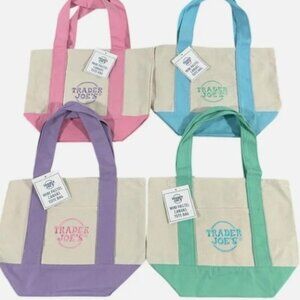 Trader Joe's Pastel Mini Totes - Set of 4